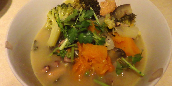 Thai Pumpkin and Tofu Curry