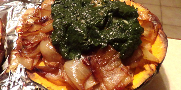 Soba Noodle-Stuffed Pumpkin