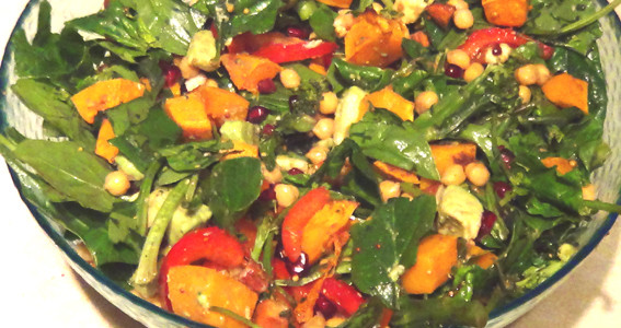 Pumpkin and Pomegranate Salad
