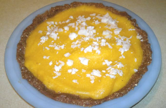 Mango and Coconut Pie