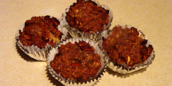 Banana Goji Coconut Muffins