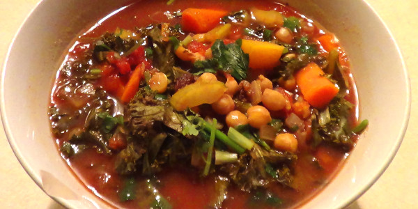 Tasty Slow Cooked Chickpea and Tomato Soup