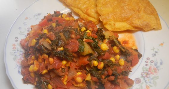 Mexe-Beans with 'Cheezy' Polenta