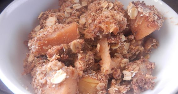 Quince and Pear Crumble