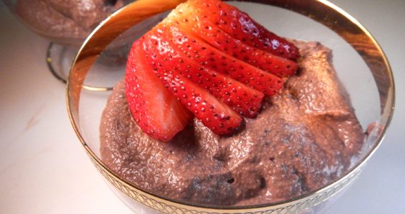 Choc-Berry Buckwheat Pudding