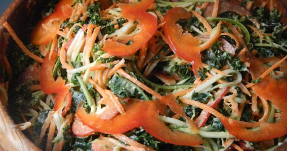 Kale Streamer Salad