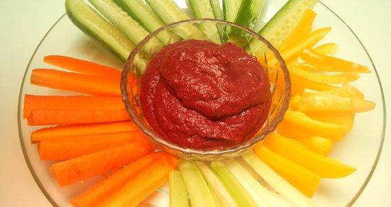 Beetroot, Coriander and Ginger Dip