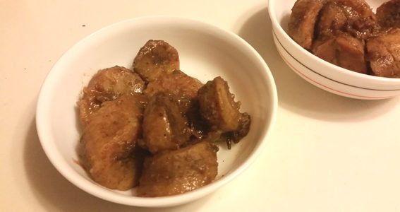 Slow-cooked Plantains