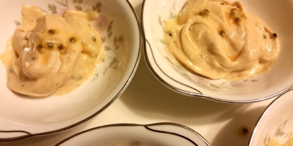 Tangy Passionfruit Nice Cream