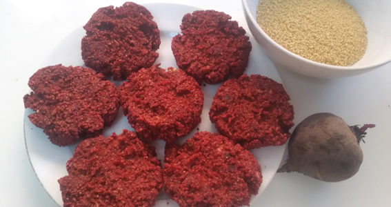 Beetroot Couscous Burgers