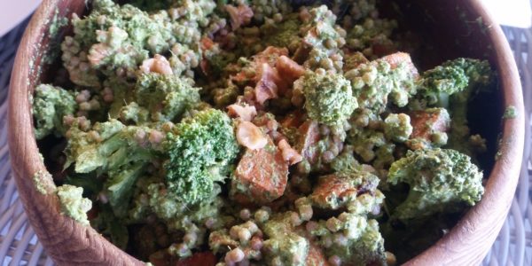 Israeli Couscous, Sweet Potato and Broccoli Salad