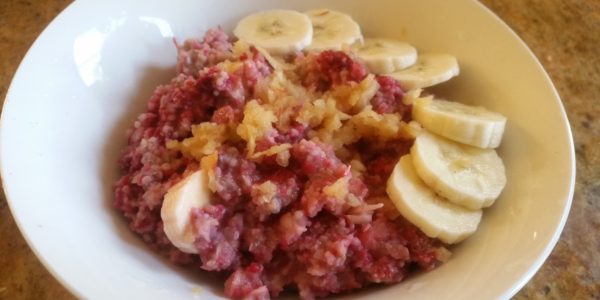 Raspberry Couscous Breakfast Bowl