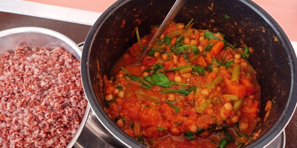 Tunisian Sweet Potato and Chickpea Stew