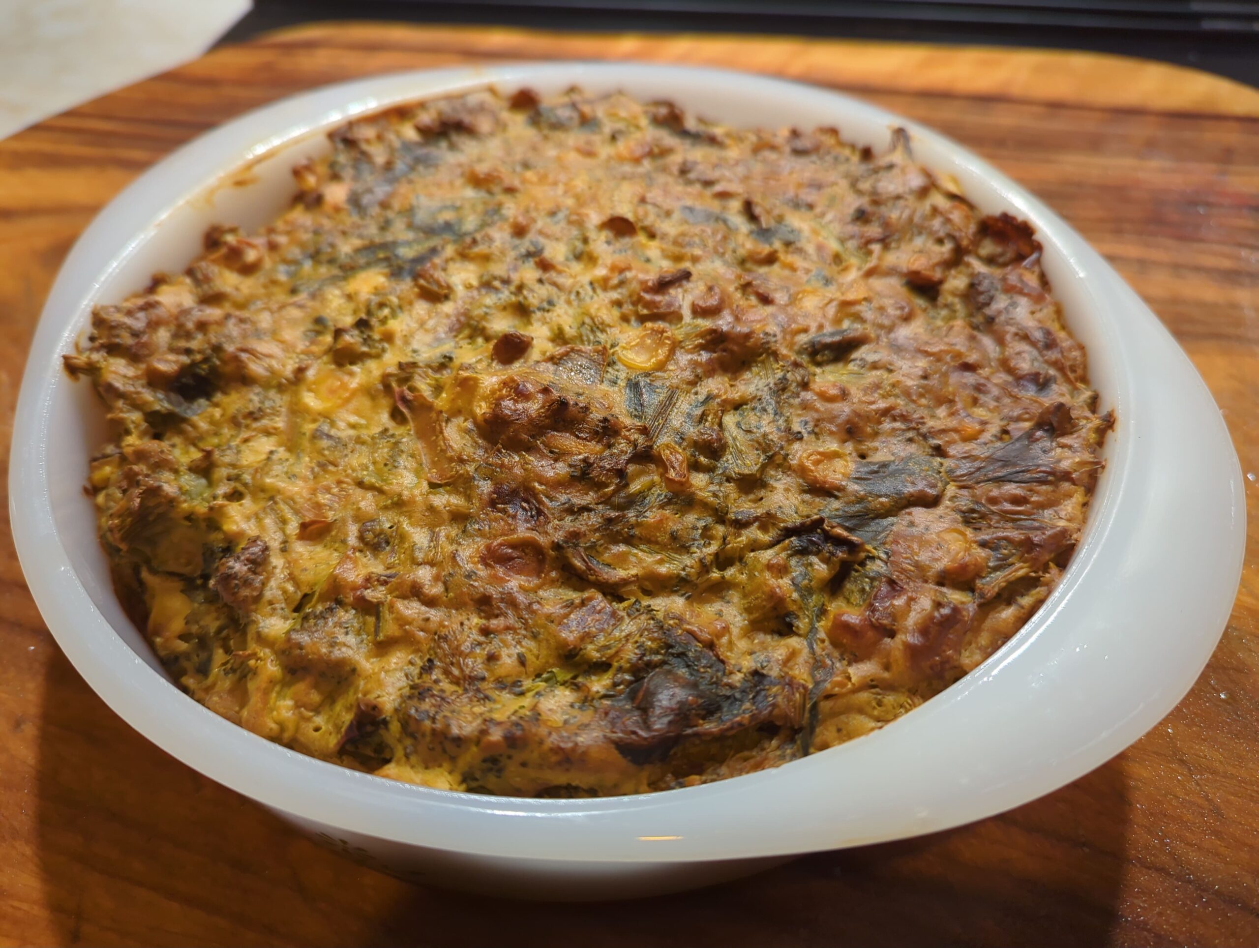 Broccoli and Corn Frittata